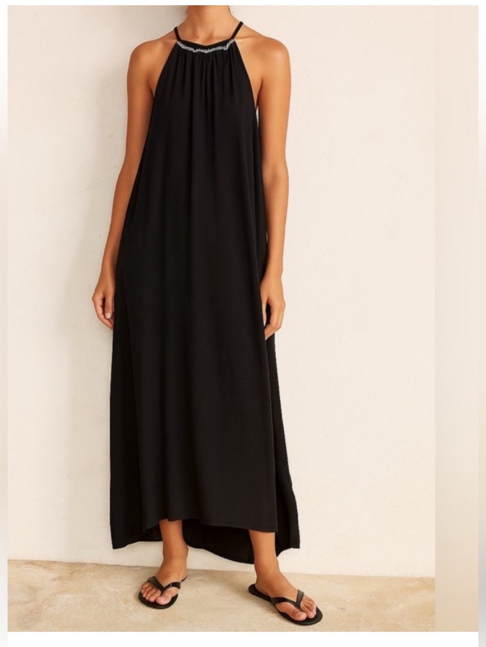 Madewell Hi-neck coverup Maxi dress.